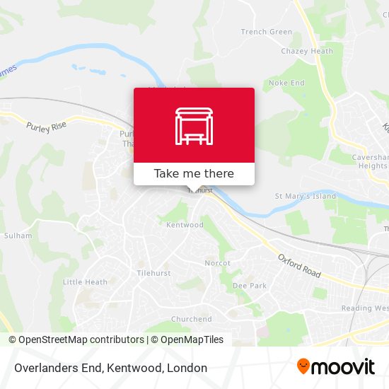 Overlanders End, Kentwood map