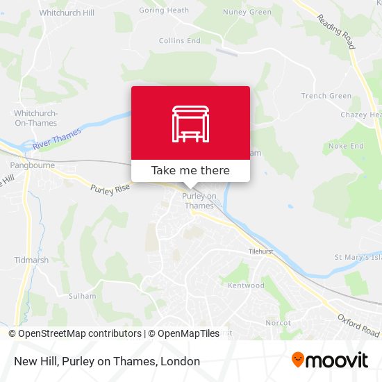 New Hill, Purley on Thames map