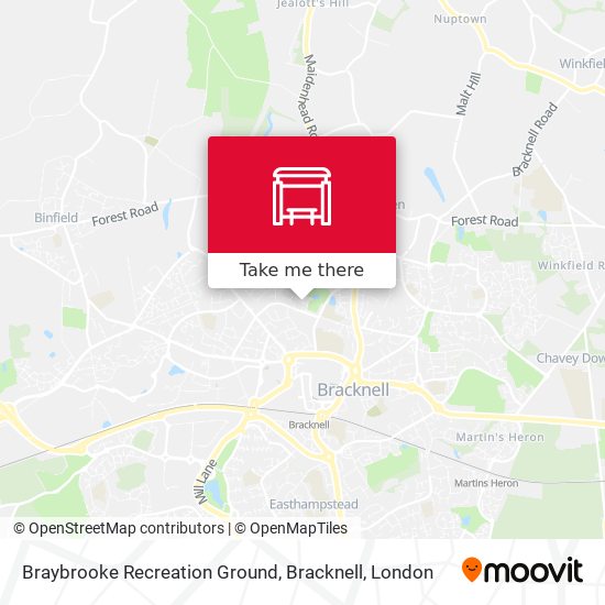 Braybrooke Recreation Ground, Bracknell map
