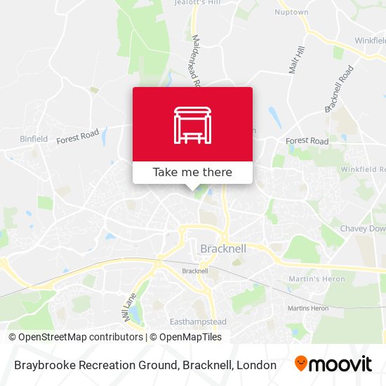Braybrooke Recreation Ground, Bracknell map