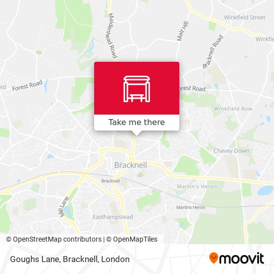 Goughs Lane, Bracknell map