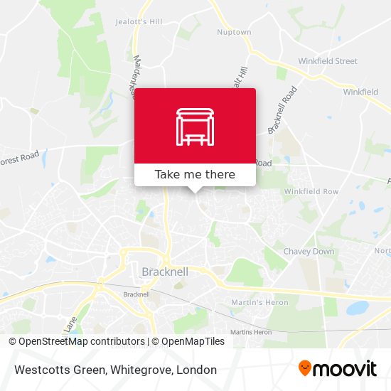 Westcotts Green, Whitegrove map