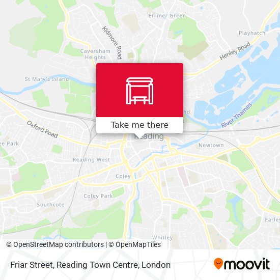 Friar Street, Reading Town Centre map