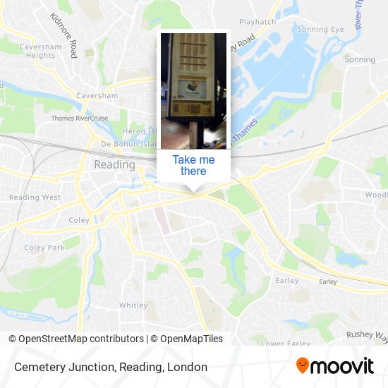 Cemetery Junction, Reading map