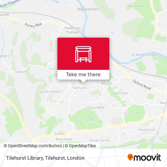 Tilehurst Library, Tilehurst map