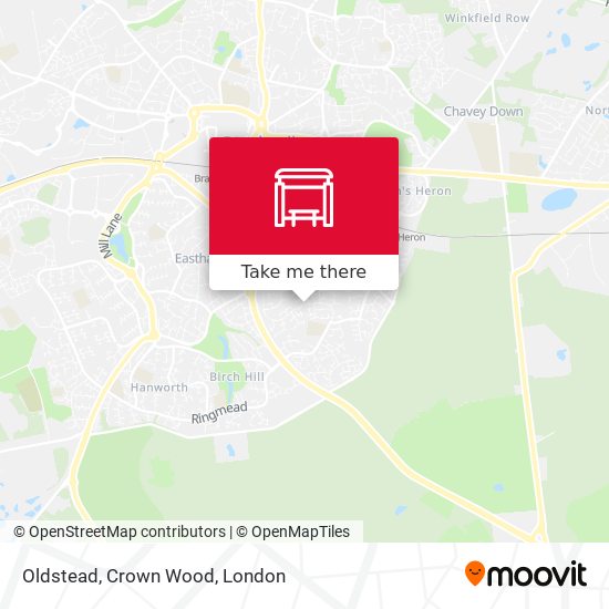 Oldstead, Crown Wood map