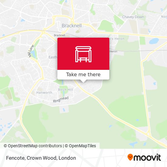 Fencote, Crown Wood map