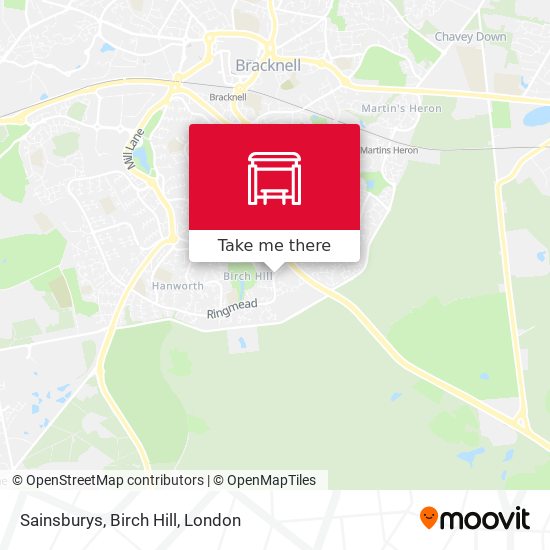 Sainsburys, Birch Hill map