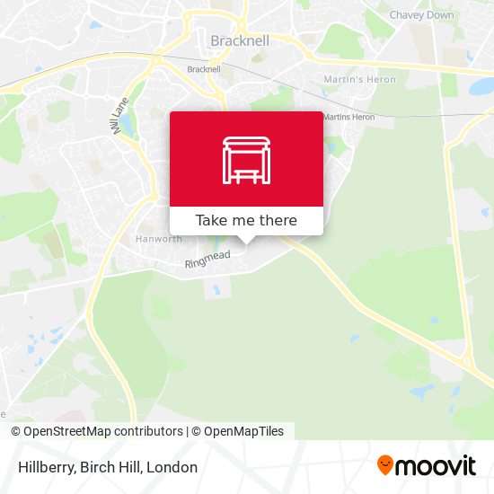 Hillberry, Birch Hill map
