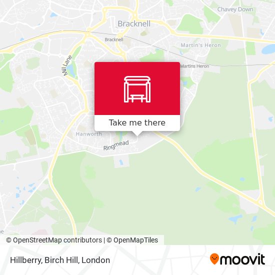 Hillberry, Birch Hill map