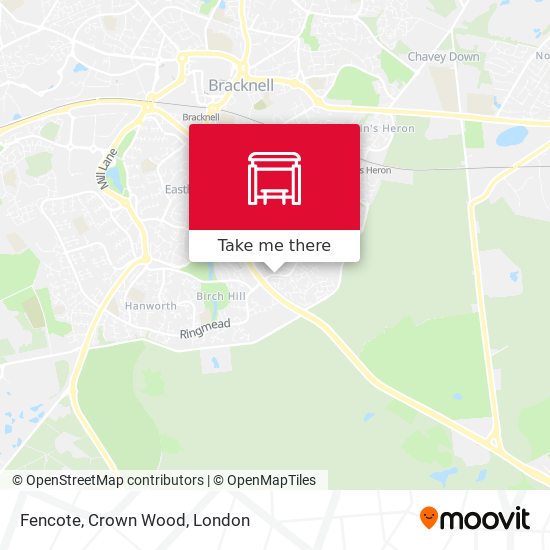 Fencote, Crown Wood map