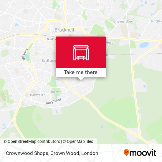 Crownwood Shops, Crown Wood map