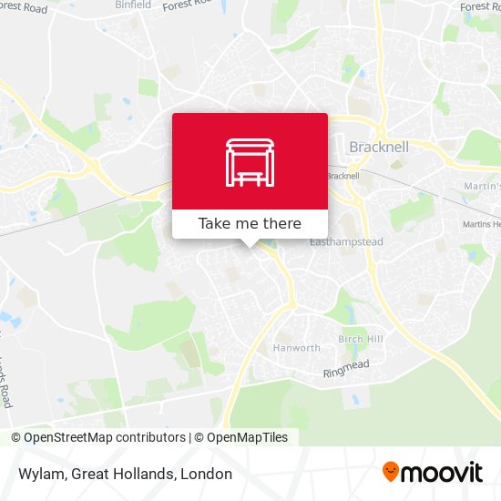 Wylam, Great Hollands map