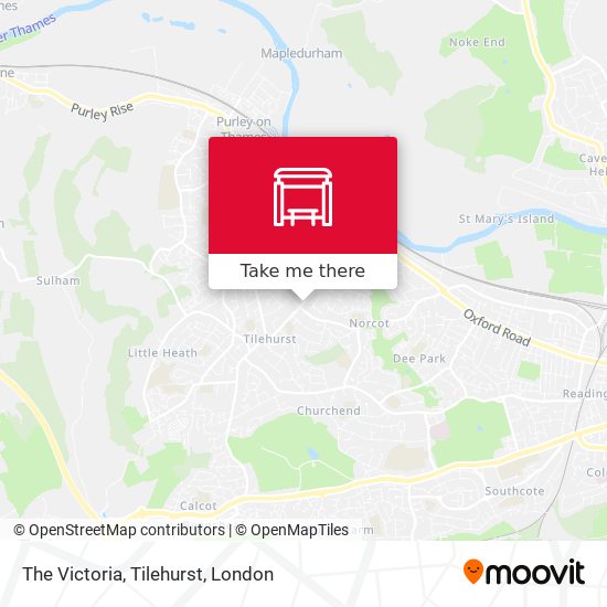 The Victoria, Tilehurst map