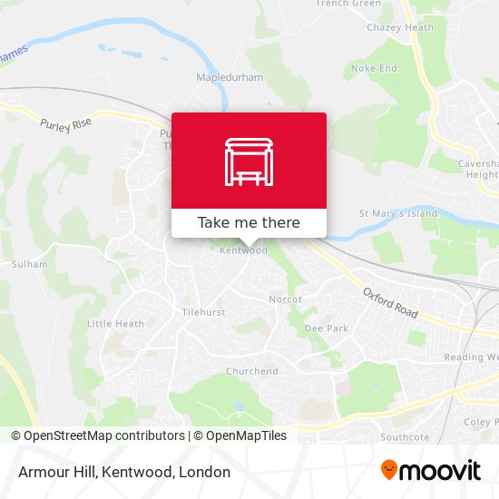 Armour Hill, Kentwood map