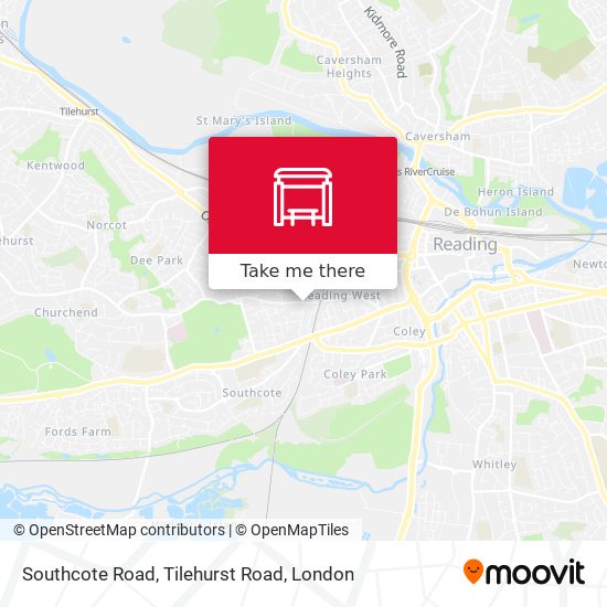 Southcote Road, Tilehurst Road map