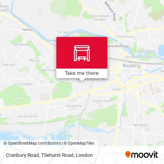 Cranbury Road, Tilehurst Road map