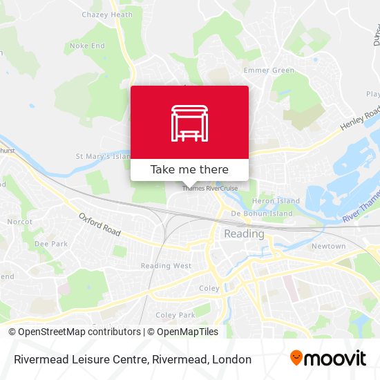 Rivermead Leisure Centre, Rivermead map