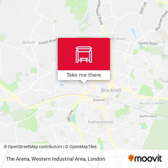 The Arena, Western Industrial Area map