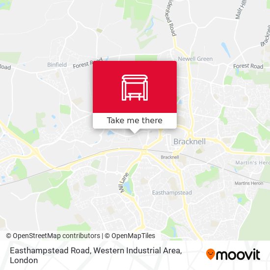 Easthampstead Road, Western Industrial Area map
