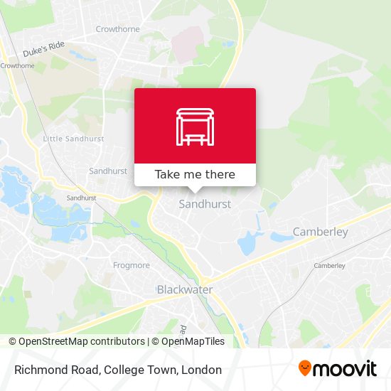 Richmond Road, College Town map
