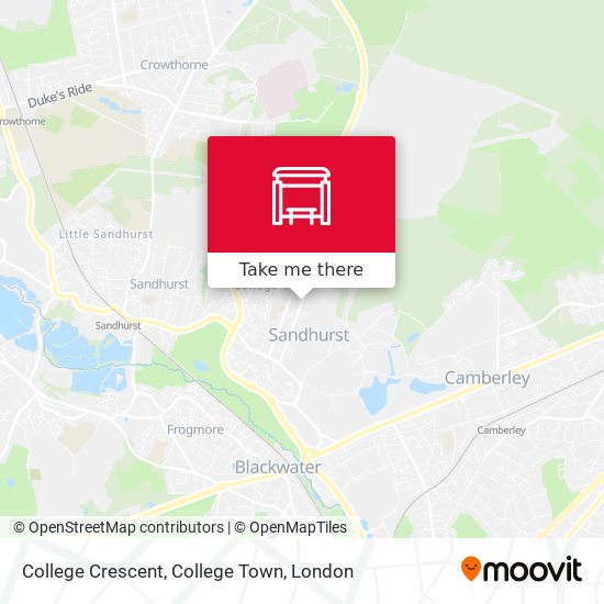 College Crescent, College Town map