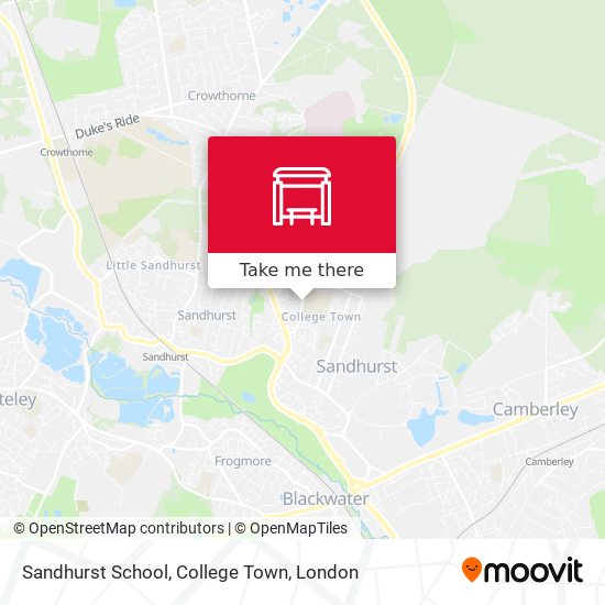 Sandhurst School, College Town map
