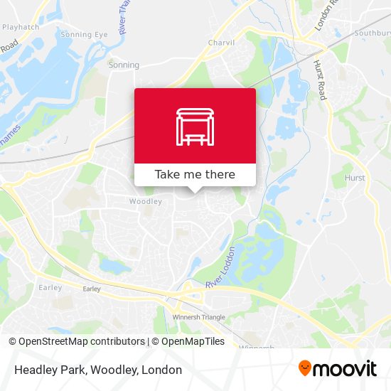 Headley Park, Woodley map