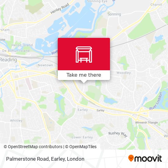 Palmerstone Road, Earley map