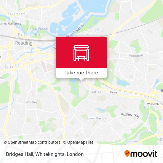 Bridges Hall, Whiteknights map