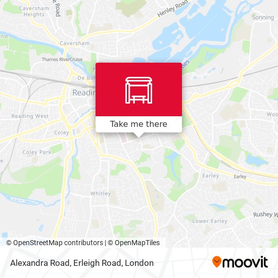 Alexandra Road, Erleigh Road map
