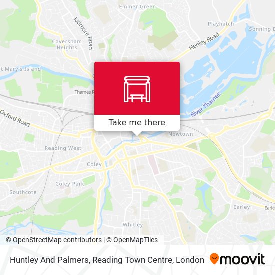 Huntley And Palmers, Reading Town Centre map
