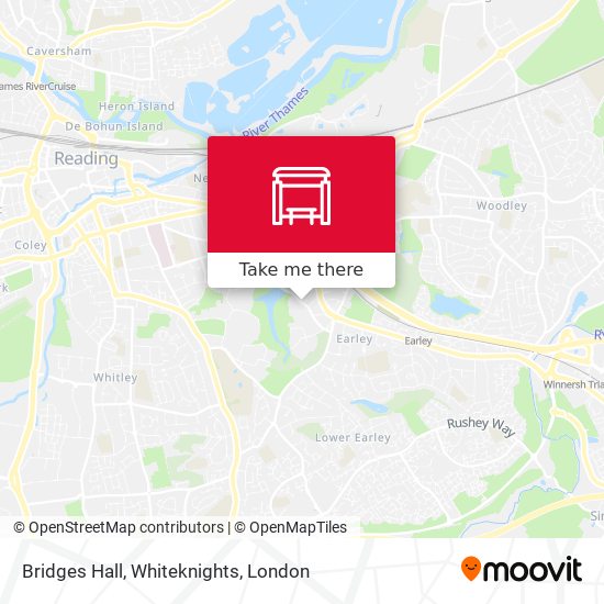 Bridges Hall, Whiteknights map