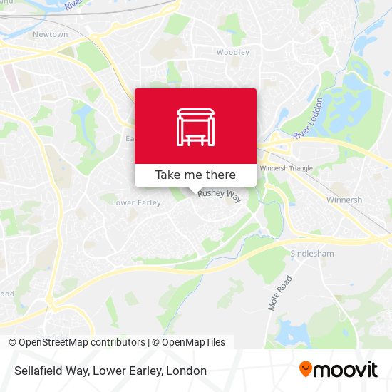 Sellafield Way, Lower Earley map