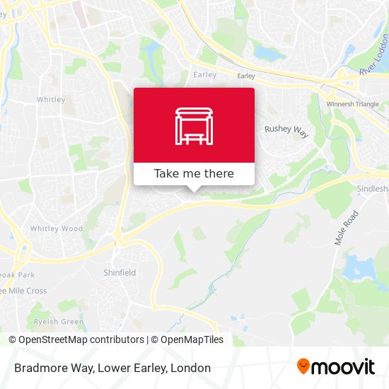 Bradmore Way, Lower Earley map