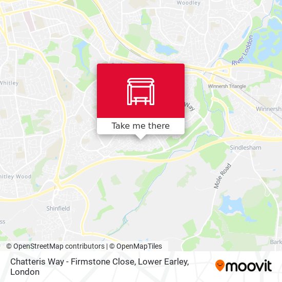 Chatteris Way - Firmstone Close, Lower Earley map