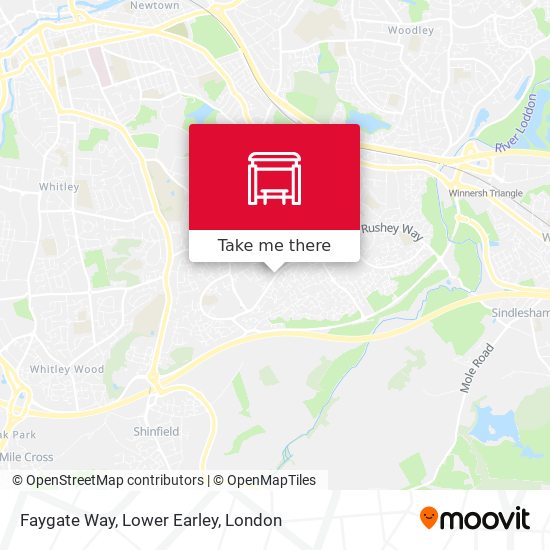 Faygate Way, Lower Earley map