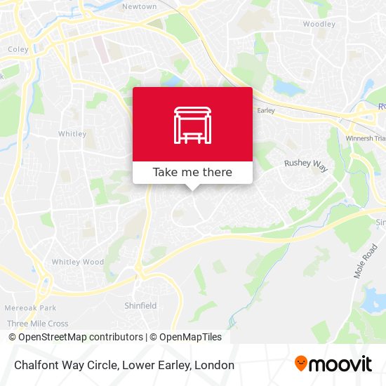 Chalfont Way Circle, Lower Earley map