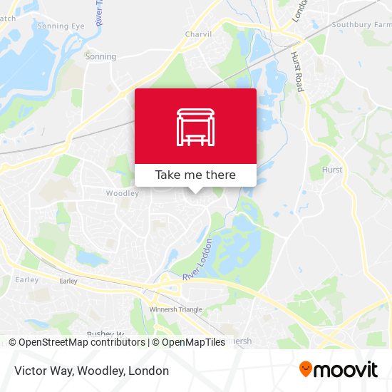 Victor Way, Woodley map