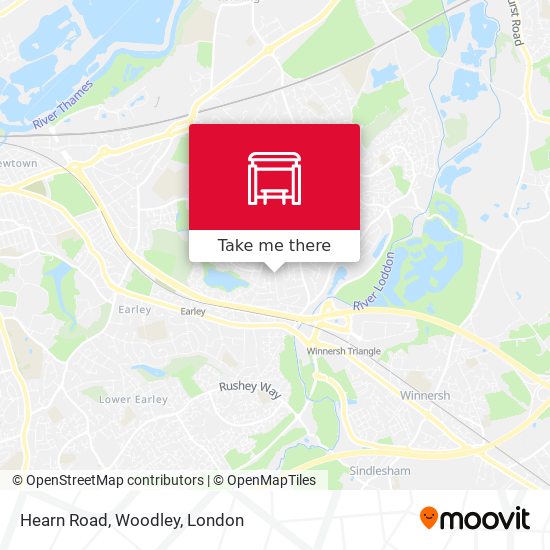 Hearn Road, Woodley map