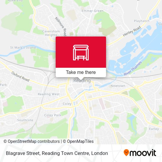 Blagrave Street, Reading Town Centre map
