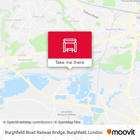 Burghfield Road Railway Bridge, Burghfield map