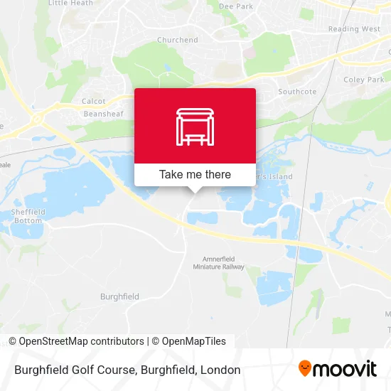 Burghfield Golf Course, Burghfield map