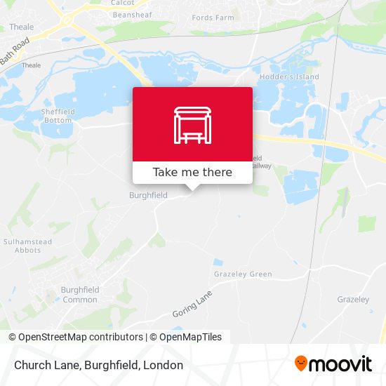Church Lane, Burghfield map