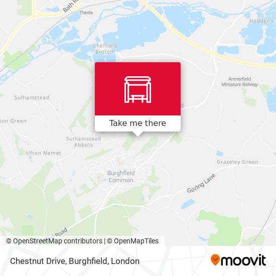 Chestnut Drive, Burghfield map
