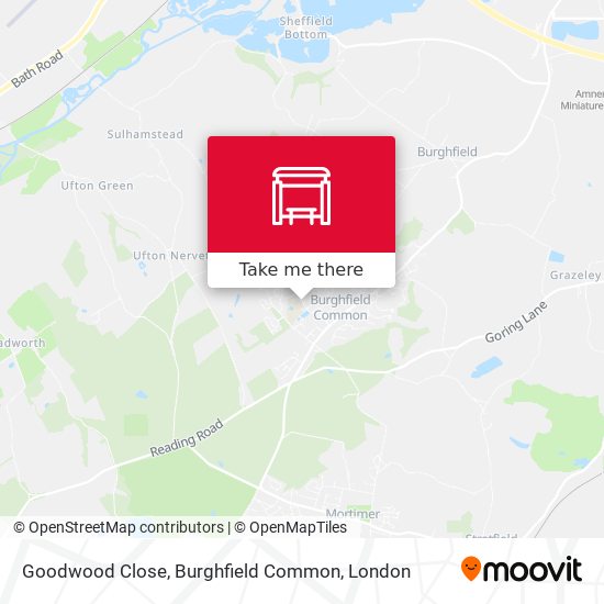 Goodwood Close, Burghfield Common map