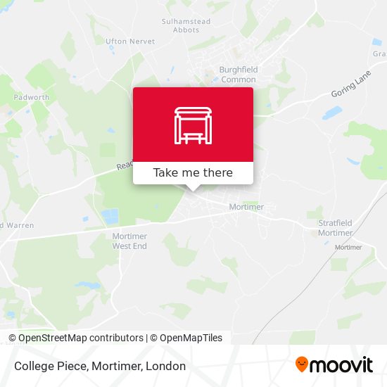 College Piece, Mortimer map