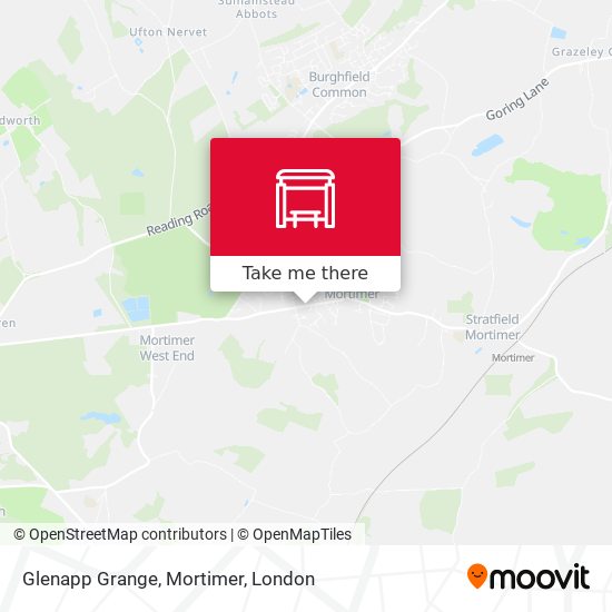Glenapp Grange, Mortimer map
