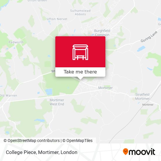 College Piece, Mortimer map