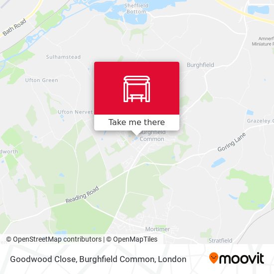 Goodwood Close, Burghfield Common map